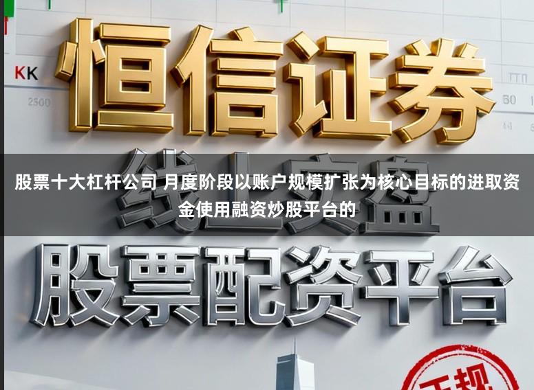 股票十大杠杆公司 月度阶段以账户规模扩张为核心目标的进取资金使用融资炒股平台的