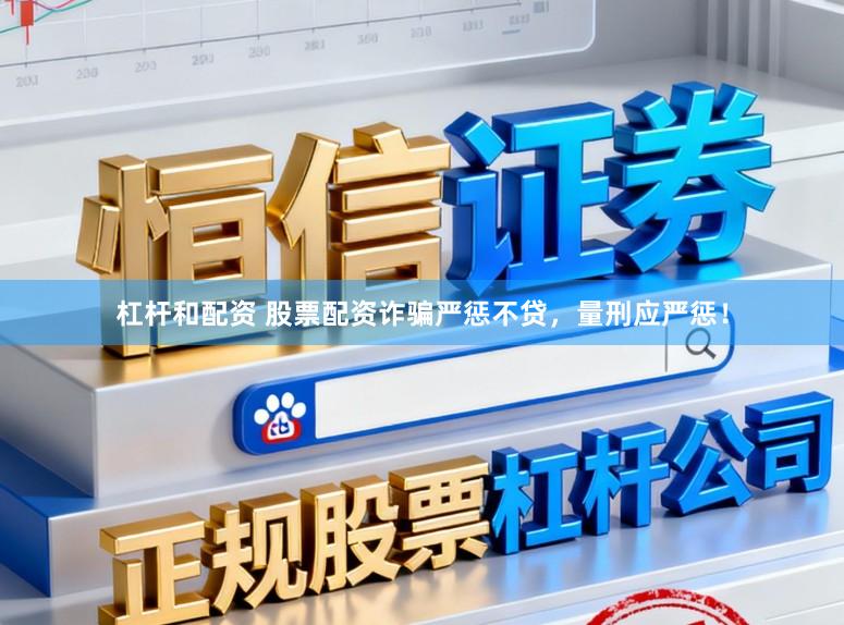 杠杆和配资 股票配资诈骗严惩不贷，量刑应严惩！